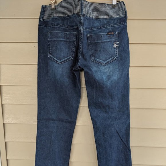 Seven 7 Womens Bootcut Jeans Medium Wash Size 4 - Picture 5 of 6